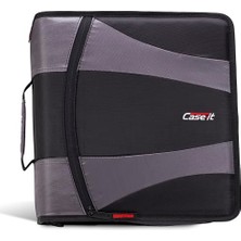 Odea Case-It The Dual 2.0 Fermuarlı Bağlayıcı Sırt Çantası - Iki 2 Inç D Halkalı - 5 Konu Dosya Klasörü - Çoklu Cep - 800 Sayfa Kapasitesi - Omuz Askısı ile Birlikte Gelir - Siyah DUAL-301