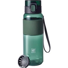 Odea Zwıllıng Içecek Şişesi, Bpa Içermez, Fitness, Boş Zaman ve Ofis Için Su Şişesi, Tritan, Koyu Yeşil, 680 ml