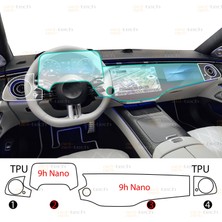 Ael-Tech Mercedes S Class Uyumlu Dijital Gösterge,navigasyon,menfez 9h Nano Ekran Koruyucu 4lü Set 2026-2027