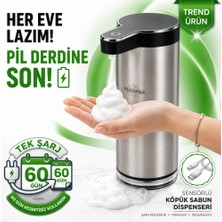 Rulopak 403839 Paslanmaz Tezgahüstü Sensörlü Köpük Sabun Dispenseri