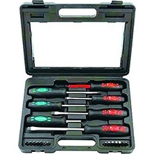Odea W 2230, Tornavida / Bits Uç Seti (21 Parça), Siyah, Yeşil, Kırmızı