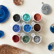 Odea 9 Adet Boyası Reçine Sedef Toz Pigment Seti Şeffaf Reçine Pigment Set