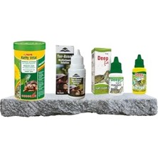 Odea Kara Kaplumbağası Bakım Seti (Sera Raffy Vital Yem + Tor-Axsol Vitamin + Deepfix Kabuk Koruyucu + Bioturt Kabuk Sertleştirici)