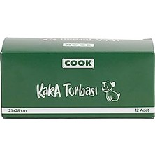 Odea Cook Kaka Torbası, 12 Rulo x 30 Torba, 360 Adet, Elma Kokulu, Yeşil