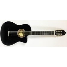 Odea VC104TCVTBK Elektro Klasik Gitar 4/4 Sap Çelikli Siyah Kılıf Pena