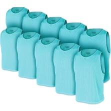 Odea Usr Antrenman Yeleği Fileli Turkuaz Küçük Boy - Bib 10 Lu Paket