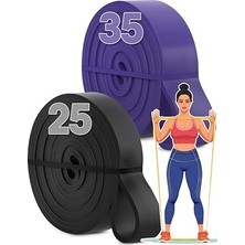 Odea 5/15/25/35/45  Barfiks Lastiği Gym Rence Band Antrenman Kas Geliştirme Bandı