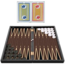 Odea Yakma Desenli Kaplama Tavla (Büyük Boy) – Şık Tasarım, Kaliteli Işçilik, +2 Hediye Iskambil Kağıdı