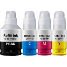 Odea Photo Print® Canon Pixma G6040 (Yeni Seri) 4 Renk Mürekkep Seti - Renkli