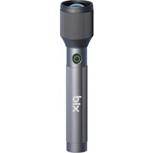 Odea Bix Flashlight BX2143FL 24W Led, Max. 1100 Lümen Parlaklık ve 950 Metreye Kadar Menzilli, Zoom Özellikli Şarj Edilebilir Kamp ve Acil Durumlar Için Çok Modlu Kompakt El Feneri          [enerji Sınıfı