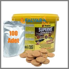 Odea 100 Adet Tropical Süpervit A Tablets Kovadan Bölme Tablet Balık Yemi