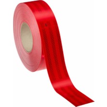 İbtaş 3m 983-10 Kırmızı Reflektif Şerit Bant 53.5mm x 50 Metre - Sert Zemin