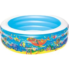 Odea Havuz Şişme Jumbo Desenli Yuvarlak 196CM x 53CM Bestway 51122