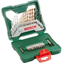 Odea Bosch Home And Garden X/line 30 Parça Titanyum Aksesuar Seti, Matkap Uçları, Vidalama Uçları, Üniversal Tutucu, Havşa Açıcı, Uzun Ömürlü, Yeşil