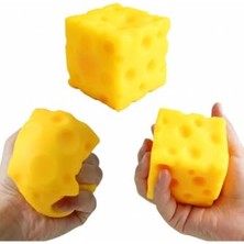 Odea Cheese Squishy Stres Oyuncağı Peynir, Anti Stres Yavaş Yükselen Pu Köpük Büyük Boy 10 cm