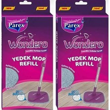 Odea Wondero Otomatik Temizlik Seti Yedek Mop 2li Avantaj Paketi, , Gri̇, 15CM