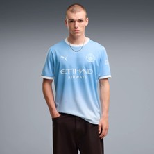 Puma Erkek Mavi Puma Mcfc Home Jersey Replica Mavi Erkek Forma