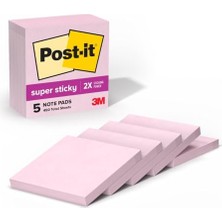Odea Süper Yapışkan Notlar, 5 Yapışkan Not Kağıdı, 7,6 x 7,6 Cm, Okul Malzemeleri, Ofis Ürünleri, Dikey Yüzeyler, Monitörler, Duvarlar ve Pencereler Için Yapışkan Notlar, Pink Salt