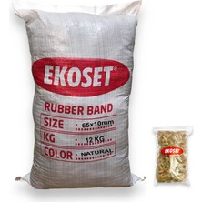 Ekoset Extra Kalın Paket Lastiği 12 kg 65X10MM
