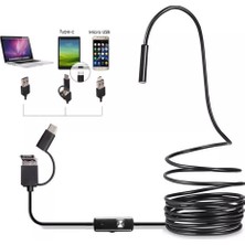 Odea Endoskop Yılan Kamera 0.3 Megapiksel 7mm Su Geçirmez Ledli 10 Metre