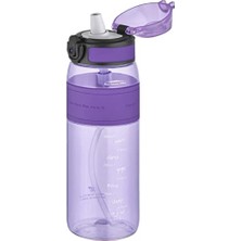 Odea Fiftyfifty Pipetli(Isırılamaz) 600 ml Silikon Gövde Tritan Su Matarası