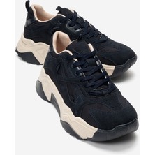 Luvi Lecce Lacivert Süet Kadın Spor Sneakers