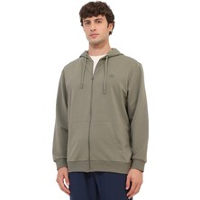 Lumberjack Eşofman Üstü Erkek Hakı MB SN72 Fz Hod