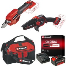 Odea Einhell Ge-Ps 18/15 Li Bl + Ge-Ls 18 Li Akülü Dal Budama Testeresi ve Budama Makası Seti (4,0 Ah Akü ve Şarj Cihazı, Çanta Dahildir)