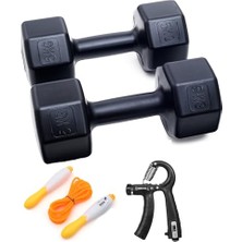 Odea Ps Spor 5  Dambıl x 2 Adet + 1 Adet Ayarlanabilir Sayaçlı El Yayı 1 Adet Sayaçlı Atlama Ipi