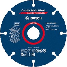 Odea Bosch 1x Expert Carbide Multi Wheel Kesici Diskler (Sert Ahşap, Çivili Ahşap, Plastik, Alçıpan Panel, Ø 125 Mm, Aksesuar Küçük Avuç Taşlama Makinesi)