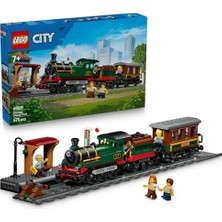 Odea LEGO City Klasik Buharlı Tren 60511 | 7 Yaş ve Üzeri Çocuklar Için Kondüktör ve 4 Yolcu Dahil 5 Minifigür Içeren Oyuncak Yapım Seti, Hediye Fikri (575 Parça)