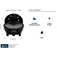 Aygaz Cadac Citi Chef 40 Barbekü - Siyah