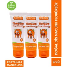 Babyton Doğal Portakal & Mandalina Diş Macunu Florürsüz 3'lü Set