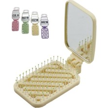 Odea Aee® Dikdörtgen Katlanır Aynalı Tarak – Çocuk ve Yetişkin Kullanımı Için | Çanta Boy, Taşınabilir, Ergonomik Plastik Tarak (17,5 Cm) – Katlanır Ayna ve Delikli Tasarım Karışık Renk