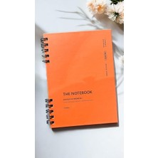 Odea Fark Tanıtım Spiralli 80 Yaprak Çizgili A5 Defter, Not Defteri, Okul Defteri, 4 Farklı Renk Seçeneği (04 Orange Coral)