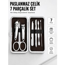 Paslanmaz Çelik Kişisel Bakım Seti – 7 Parça - Lisinya