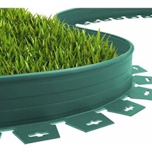 Odea Çim Ayırıcı Esnek Plastik Çim Sınırlayıcı Bordür Taş Toprak Ayıracı 25 Metre Yeşil