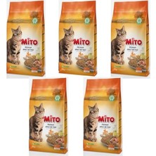 Odea Mito Adult Cat Tavuklu Yetişkin Kedi Sı 1 kg x 5 Adet