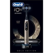 Odea Oral-B IO10 Gold Şarjlı/elektrikli Diş Fırçası, 1 Fırça Başlığı, Hızlı Manyetik Şarj Cihazı, Uzun Ömürlü Pil, Şarj Eden Seyahat Kabı