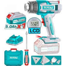 Total TBLI20035 LCD LED Akülü Sıcak Hava Tabancası