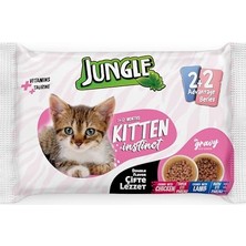 Odea 4 x 100 gr Çift Lezzet Pouch Yavru Kedi Tavuk-Kuzu