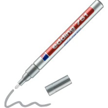 Odea Edding 751 Boya Kalemi - Gümüş - 1 Kalem - Yuvarlak Uç 1-2 mm