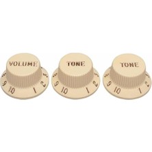 Odea Aged Strat Knobs Vintage Aged 3'lü Potans Düğmesi
