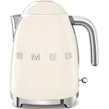 Odea Smeg KLF03CREU Su Isıtıcısı, 1,7 Litre Kapasiteli, Krom Paslanmaz Çelik, Ayarlanabilir Termostat, Su Seviyesi Göstergesi, Sıcak Tutma Fonksiyonu, Krem Rengi