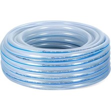 Odea 30 Metre Örgülü Şeffaf Bahçe Hortumu Dayanıklı 3 Katlı Sağlam Çeşme Su Sulama Yıkama Hortum 12.5 mm 1/2"