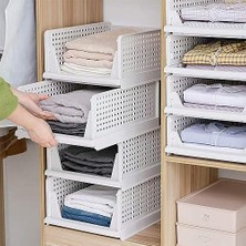 Odea Arvale 3'lü Kayar Raf Elbise Dolap Içi Organizeri - Mutfak Banyo Düzenleme Depolama Üst Üste Dizilebilir (1, Antrasit)