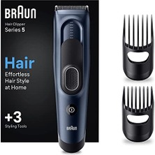 Odea Braun Series 5 HC5350, Erkekler Için 17 Uzunluk Ayarına Sahip Saç Kesme Makinesi