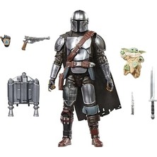Odea Star Wars The Black Series The Mandalorian & Grogu, The Mandalorian & Grogu Deluxe Koleksiyon 15 cm Aksiyon Figürü Hediye