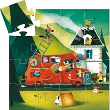 Odea Dekoratif Puzzle 16 Parça The Fire Truck Dj0