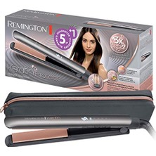 Odea Remington S8598 Keratin Protect Akıllı Saç Düzleştirici, Saç Hasarına Karşı 3 Kat Daha Fazla Koruma Için Patentli Isı Koruma Sensörü, Dijital Ekran, 160-230°C